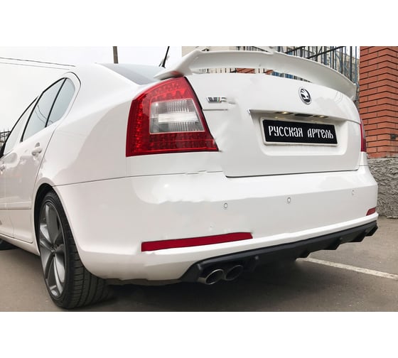 Диффузор на задний бампер Русская Артель Skoda Octavia A5 RS 2009-2013 DSORS-044302