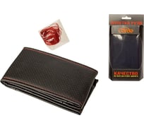 Оплетка на руль Garde черная + красная нить, D-37 см GTX26