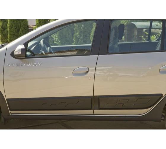 Молдинг на дверь Русская Артель широкие, задний левый Renault Sandero 2009-2013 MR-075242