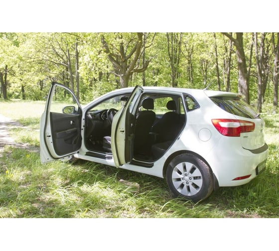 Накладки на пороги Русская Артель вариант 2, 2 шт KIA Rio III седан 2011-2015 дорест NK-151022