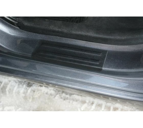 Накладки на пороги Русская Артель вариант 1, 2 шт KIA Rio III седан 2011-2015 дорест NKR-025722