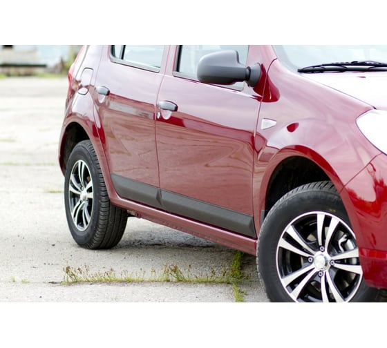 Молдинг на дверь Русская Артель широкие, передний правый Renault Sandero 2009-2013 MR-075222