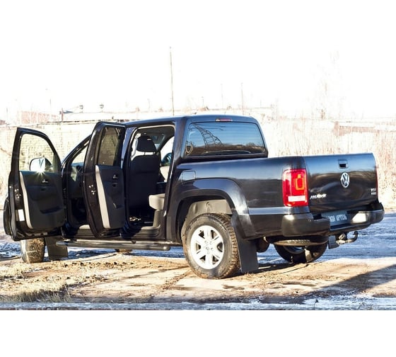 Накладки на пороги передних дверей Русская Артель 2 шт Volkswagen Amarok 2010- NVA-051412
