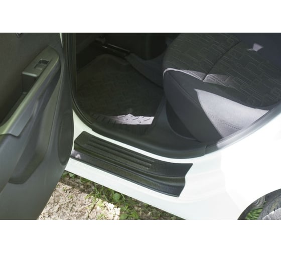 Накладки на пороги дверей Русская Артель вариант 2, 2 шт KIA Rio III седан 2011-2015 NK-151012