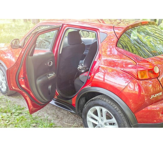 Накладки на пороги передних дверей Русская Артель 2 шт Nissan Juke 2015- YF15 рест NNJ-009012