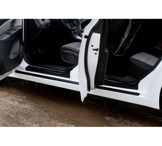 Накладки на пороги передних дверей Русская Артель Chevrolet Cruze I 2009-2011 NC-153912