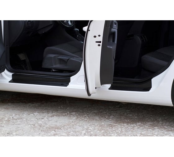 Накладки на пороги передних дверей Русская Артель вариант 2 Volkswagen Golf VI 2009-2012 NV-154812