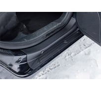 Накладки на внутренние пороги задних дверей Русская Артель 2 шт Skoda Octavia A5 2008-2013 N-202922