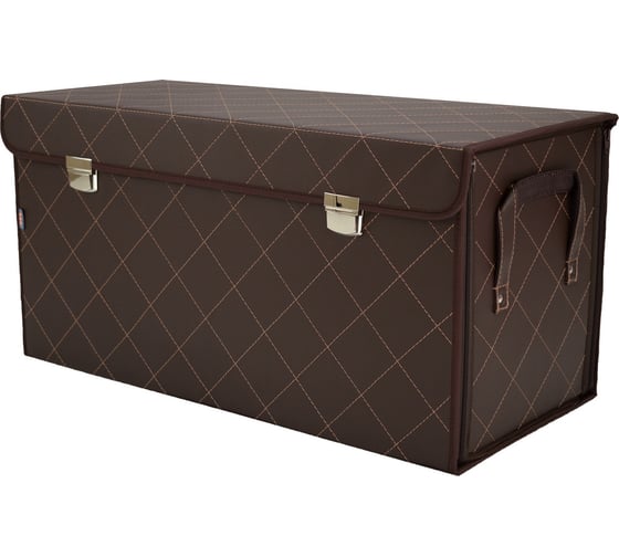 Органайзер в багажник A&P Премьер размер XL Plus, коричневый с бежевой прострочкой OPRR15996 1