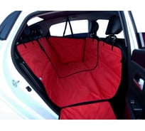 Автогамак-трансформер A&P Happy Dog Хэппи Дог цвет красный с черной окантовкой AHDF110