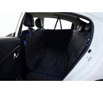 Автогамак-трансформер A&P Happy Dog Хэппи Дог цвет черный с синей окантовкой AHDF383