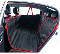 Автогамак-трансформер A&P Happy Dog Хэппи Дог черный с красной окантовкой AHDF370