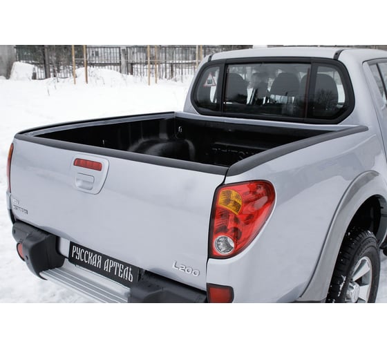 Накладка на задний откидной борт без скотча Русская Артель на Mitsubishi L200 2007-2013 NML-024502 1