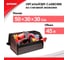 Органайзер-саквояж из стеганой экокожи Zipower 50x30х30 см, черная/красная PM6239 3