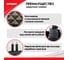 Защита спинки сиденья из стеганой экокожи с карманами ZIPOWER 60x45 см, черная/красная PM6236 6