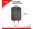 Защита спинки сиденья из стеганой экокожи с карманами ZIPOWER 60x45 см, черная/красная PM6236 8
