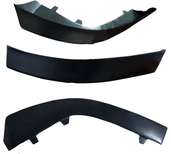 Накладка на передний бампер Русская Артель клыки для Mitsubishi Lancer X 2007-2010 NML-006700