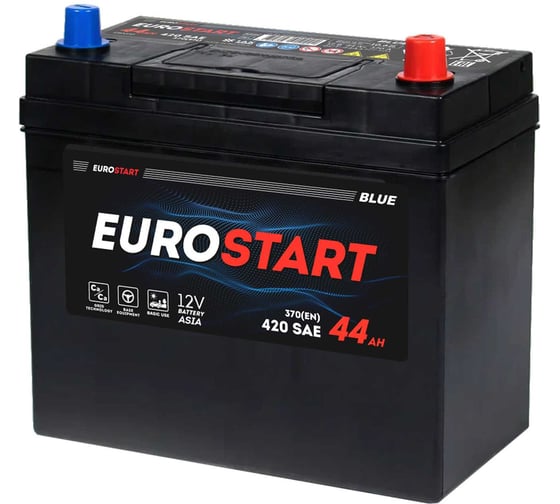 Аккумулятор EUROSTART Blue Asia 44Ah R+ EB440JSU 1