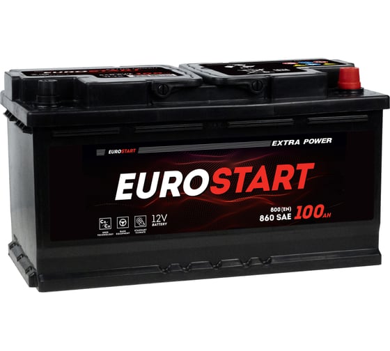 Аккумулятор EUROSTART Extra Power 100Ah R+ EU1000 1