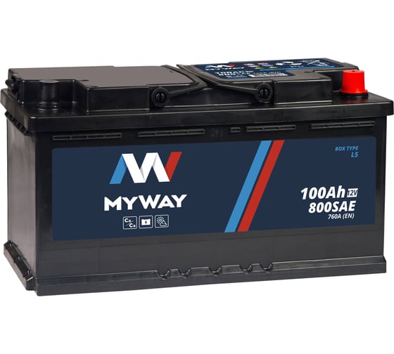 Аккумулятор MYWAY 100 Аh R+ MW1000SU 1