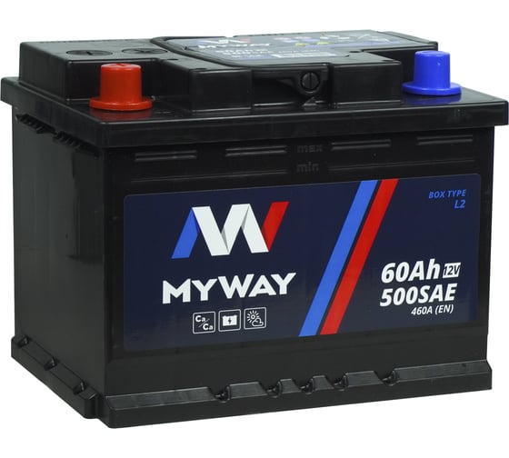 Аккумулятор MYWAY 60 Аh L+ MW601SU 1