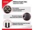 Защита спинки сиденья из стеганой экокожи Zipower 60x45 см, черная/красная PM6235 6