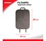 Защита спинки сиденья из стеганой экокожи Zipower 60x45 см, черная/красная PM6235 7