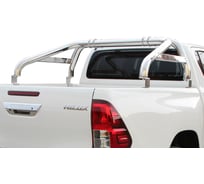Дуги кузова d76 для Toyota Hilux VIII 2015-2020/2020-н.в.(2 части; нержавеющая сталь) Rival R.5716.010