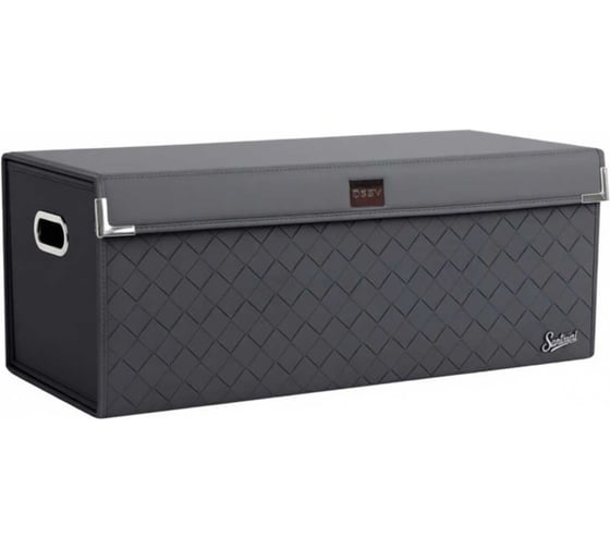Саквояж органайзер в багажник и домашнего использования PSV Santorini Braid Plus (30х30х75 см) Черный, экокожа (дерево) XL 138890 1
