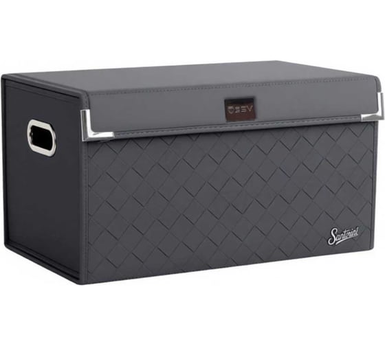 Саквояж органайзер в багажник и домашнего использования PSV Santorini Braid Plus (30х30х55 см) Черный, экокожа (дерево) L 138886 1