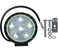 Противотуманная универсальная фара ДАЛИ-авто круг., светодиод., с ход. огнями DA-02366