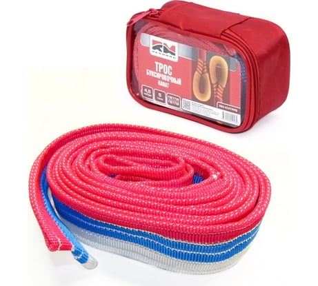 Буксировочный трос REDMARK лента 4 м, 5 т, петля/петля RM-LTPP5.4