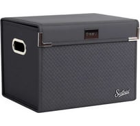 Саквояж органайзер в багажник и домашнего использования PSV  Santorini Braid (30х30х40 см) Черный, экокожа (дерево) M 138870