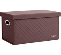 Саквояж органайзер в багажник и домашнего использования PSV  Santorini Romb (30х30х55 см) Темно - Коричневый, экокожа (дерево) L 138900