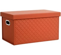 Саквояж органайзер в багажник и домашнего использования PSV  Santorini Romb (30х30х55 см) Коричневый, экокожа (дерево) L 138901