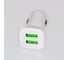 Автомобильное зарядное устройство Pro Legend белое, mini 51мм, 2 USB, 3.1А 2.1+1 PL9319 2