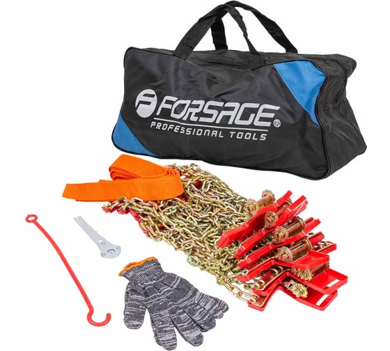 Комплект цепей противоскольжения для автомобилей Forsage 10 шт F-SNS1006 (63443) 1