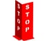 Защита угла из листа STOP, красная Parallax Параллакс 611RD200600S-ZCH 1