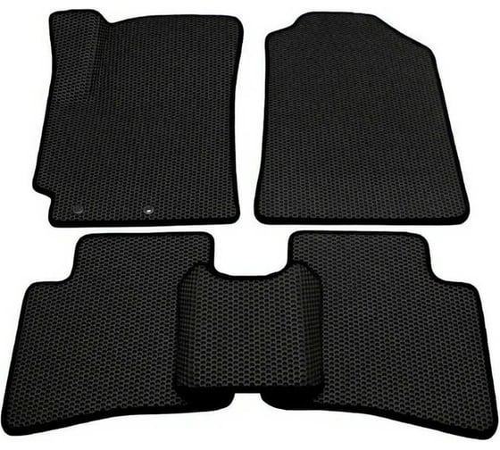 Автомобильные коврики черные с черной окантовкой ООО ПКФ Сварком 3D EVA в салон комплект 5 шт. Xcite X-Cross 8 (2024-) р23021 1