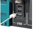 Преобразователь тока DC в АС Makita макс.мощ. 1,4кВт,2 розетки,USB-A,USB-C, 1 прикуриватель RUABAC01 6