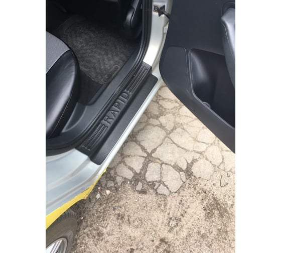 Накладки на пороги Русская Артель Skoda Rapid 2012 NSR-049402