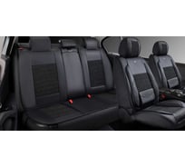 Накидки PSV 5D  Volt (Черный), комплект на весь салон, экокожа + льняное плетение 139030