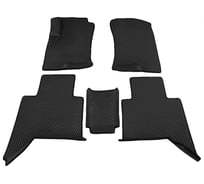 Автомобильные коврики черные ООО ПКФ Сварком с черной окантовкой EVA в салон комплект 5 шт. Foton Tunland G7 (2019-2024) р23034