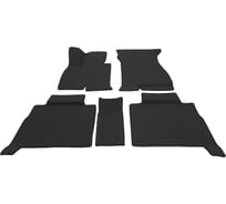 3D Автомобильные коврики черные ООО ПКФ Сварком с черной окантовкой EVA в салон комплект 5 шт. Jaecoo J7 (2023-) р23020