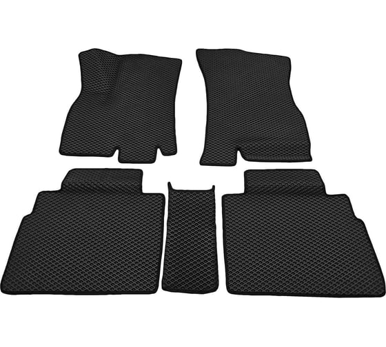 3D Автомобильные коврики черные ООО ПКФ Сварком с черной окантовкой EVA в салон комплект 5 шт. Chery Tiggo 7 Pro MAX NEW I рестайлинг (2024-) р23015 1