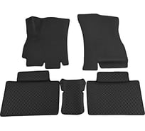 3D Автомобильные коврики черные ООО ПКФ Сварком с черной окантовкой EVA в салон комплект 5 шт. Chery Tiggo 4 / 4 Pro (2017-2025) р23014