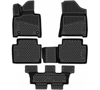 Коврики 3D в салон Element для HYUNDAI Santa Fe V (MX5) 2023-, 7 мест, 5шт, полиуретан С ELEMENT3DAN0687210k