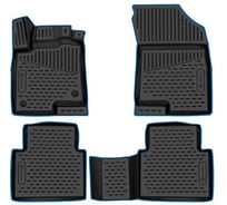 Коврики 3D в салон Element для HAVAL Jolion 2021-, 2WD, 4шт, синий кант, полиуретан / Хавал Джолион KANT.ELEM3DAN0015210k.bl