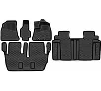 Коврики 3D в салон Element для Toyota Voxy/Noah 3 R80 2014 2WD/4WD, бенз. и гибрид правый руль, 3 ряда, ELEMENT3DA36027210k