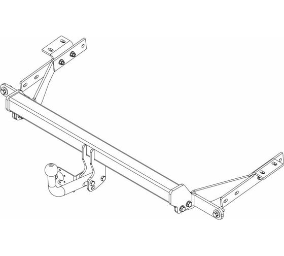 Фаркоп ТСУ Peugeot PARTNER с 2008 г AvtoS PE 01 1